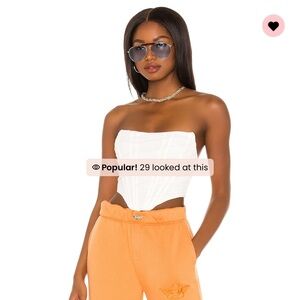 Super down by Revolve boned bustier/corset top